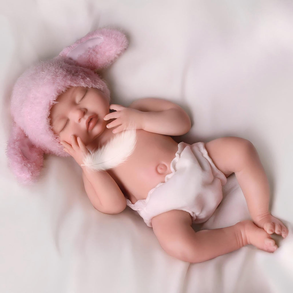 Silicone Baby Doll 16Inch Reborn Dolls with Weighted Lifelike Feel