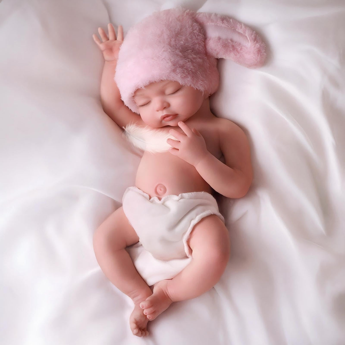 Silicone Baby Doll 16Inch Reborn Dolls with Weighted Lifelike Feel