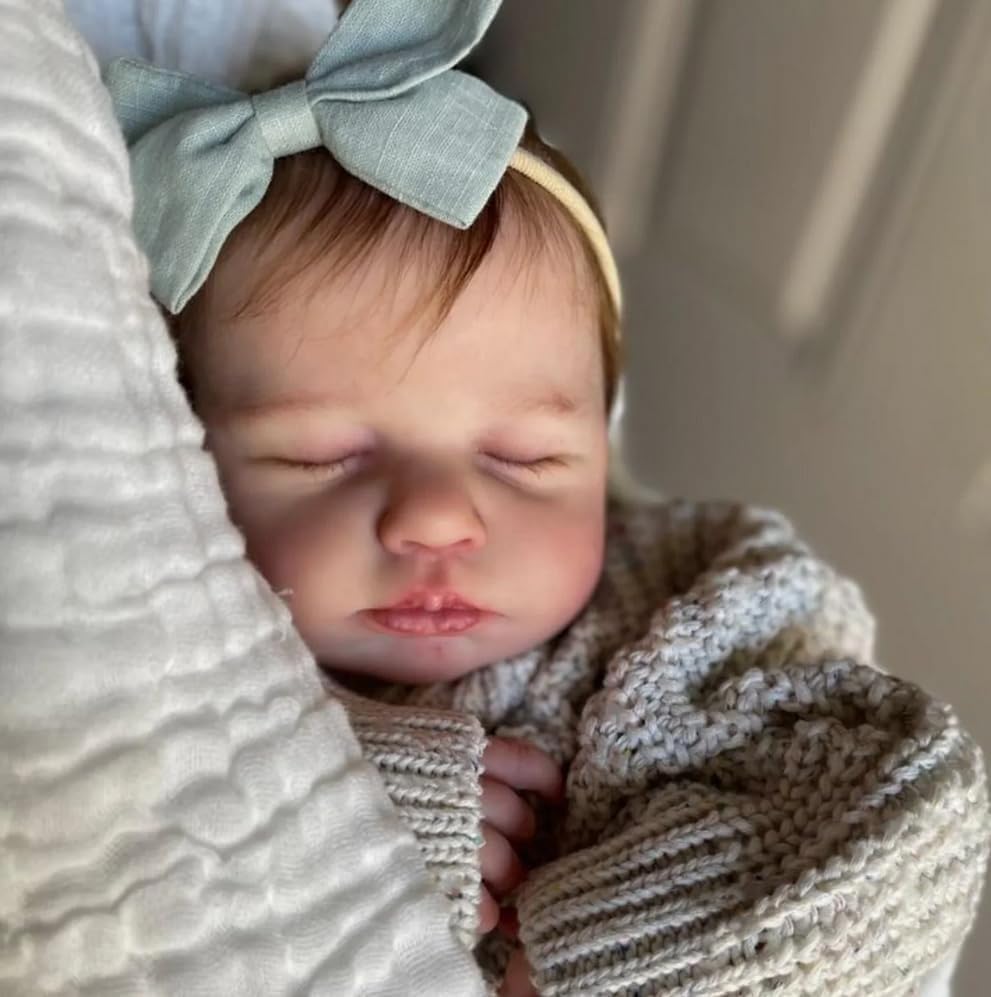 Full Silicone Baby Doll-20 in Reborn Baby Dolls Silicone Full Body, Realistic Babys Doll, Anatomically Correct Girl, Real Life Reborn Dolls with Accessories