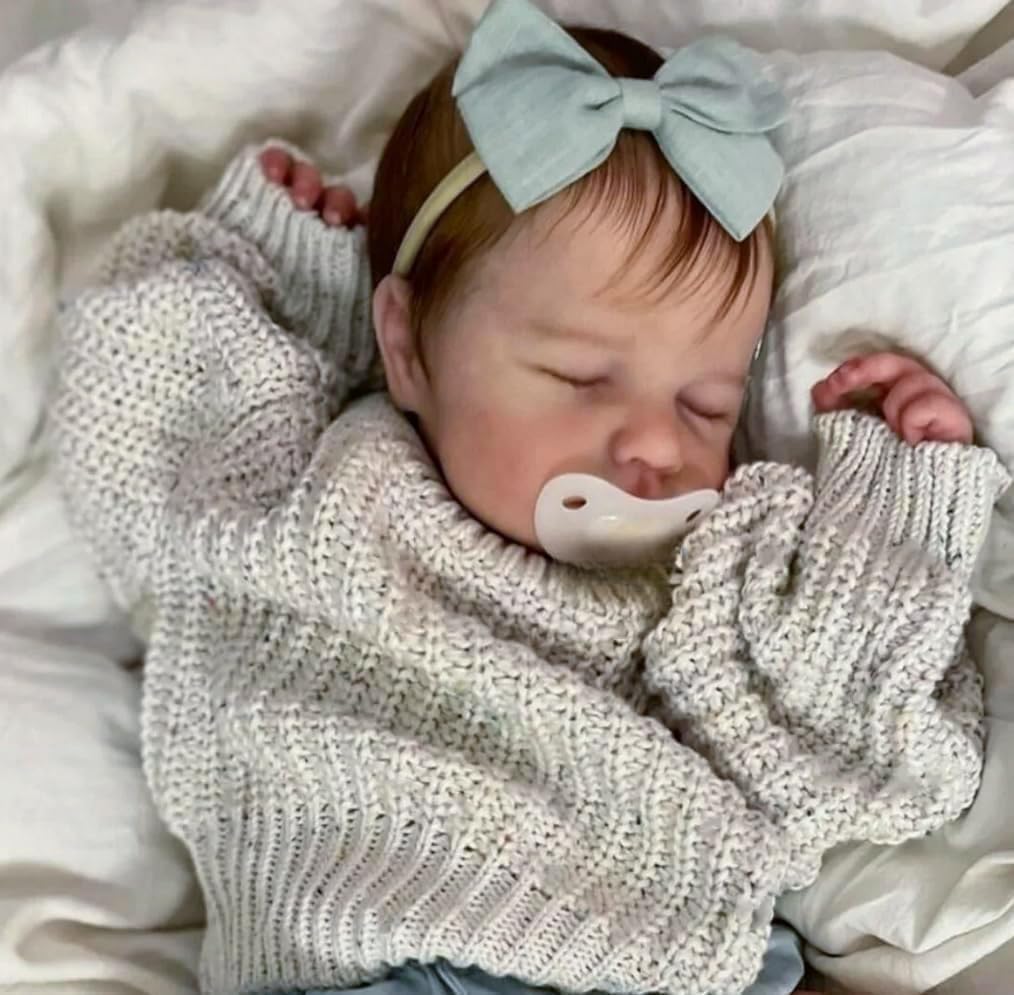 Full Silicone Baby Doll-20 in Reborn Baby Dolls Silicone Full Body, Realistic Babys Doll, Anatomically Correct Girl, Real Life Reborn Dolls with Accessories