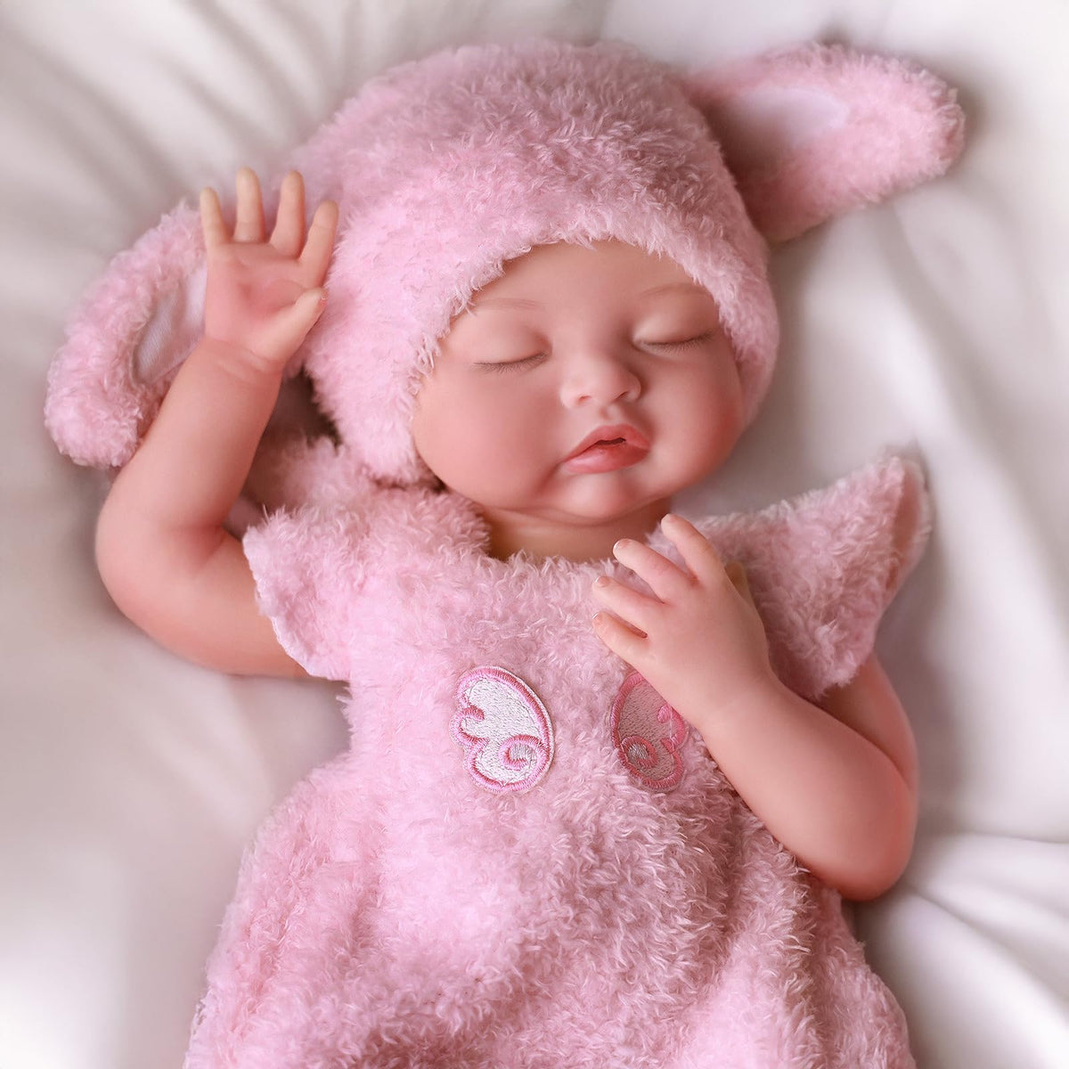 Silicone Baby Doll 16Inch Reborn Dolls with Weighted Lifelike Feel