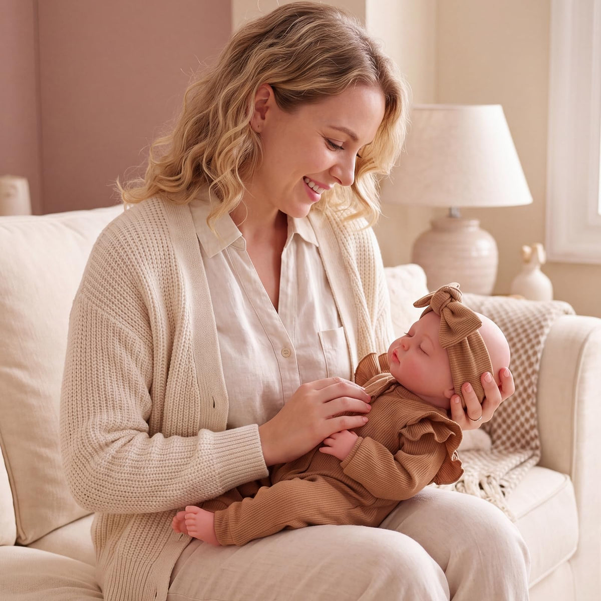 Silicone Baby Doll -16 Inch (Weight 5.5 Lb) Reborn Baby Dolls Girl