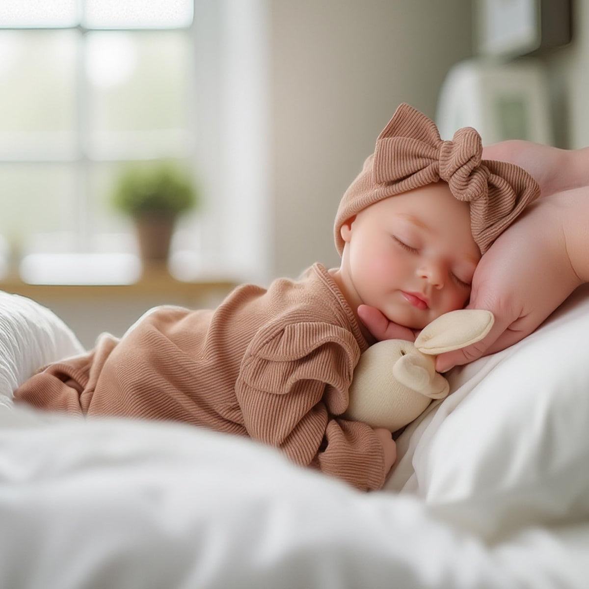 16 Inch Silicone Baby Doll Weighted 4LB, Lifelike Newborn Dolls