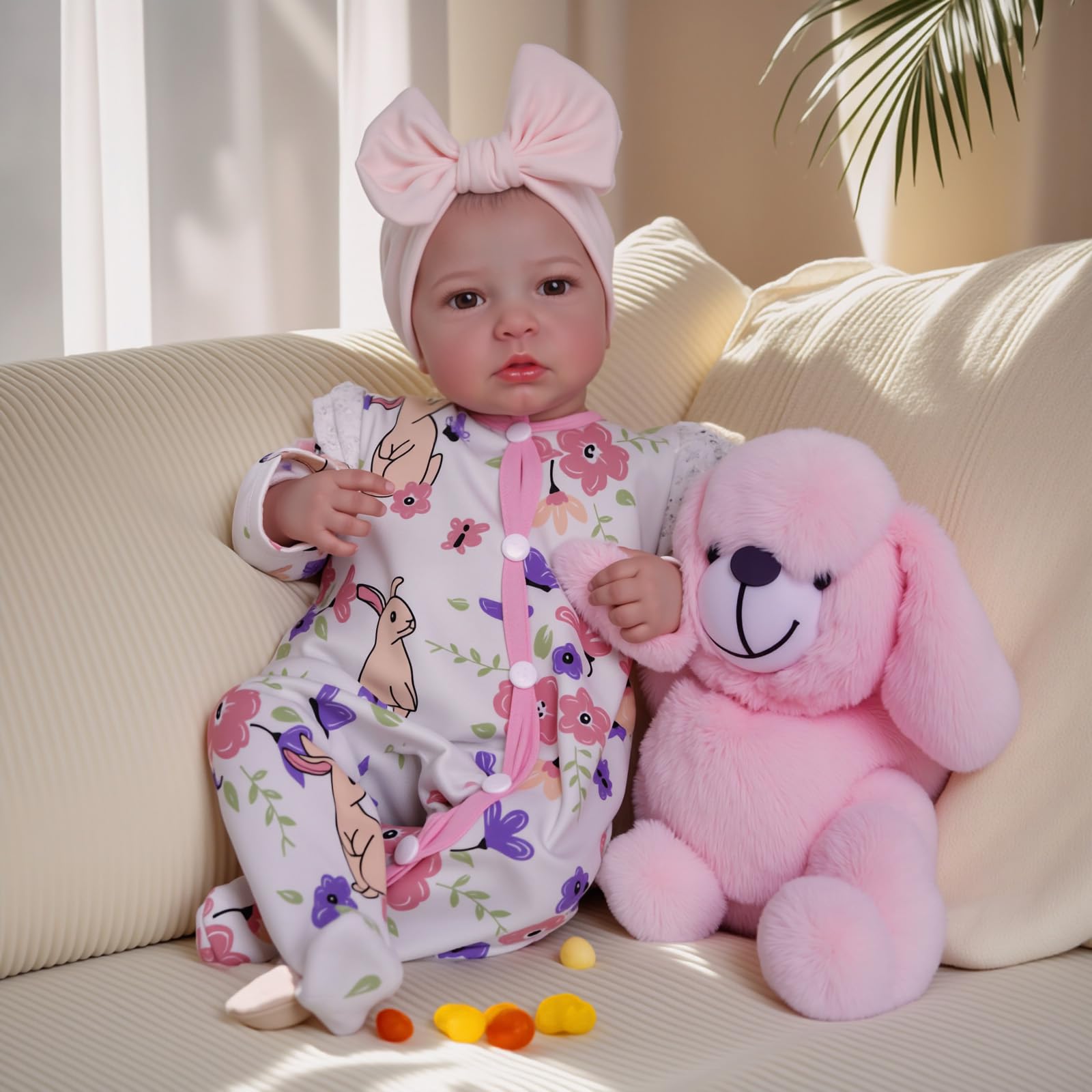 Reborn Baby Dolls - 20-inch Cute Soft Vinyl Realistic Baby Doll Real Life Baby Dolls with Complete Accessories Perfect for Cuddling, Playtime, and Gift Giving