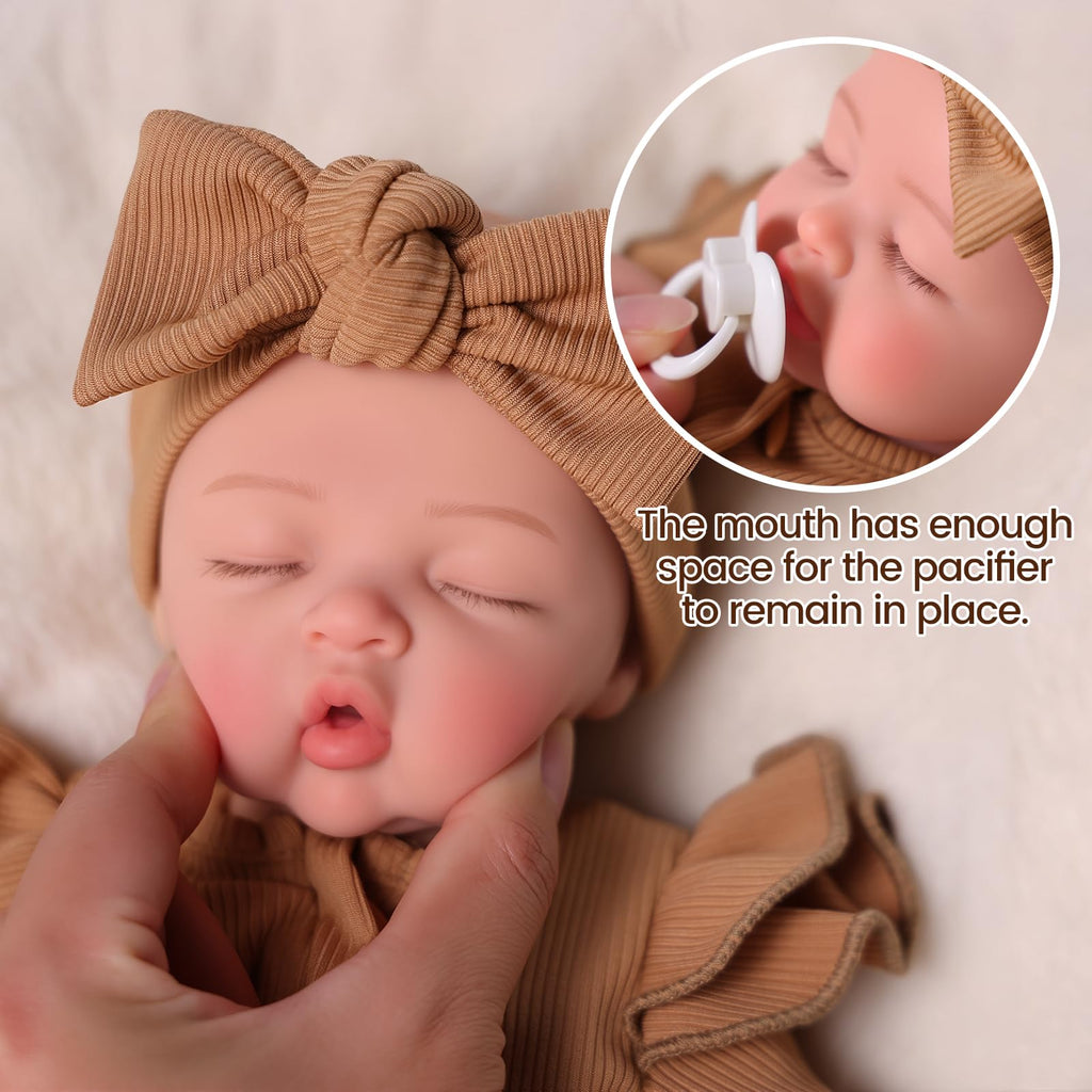 Silicone Baby Doll -16 Inch (Weight 5.5 Lb) Reborn Baby Dolls Girl