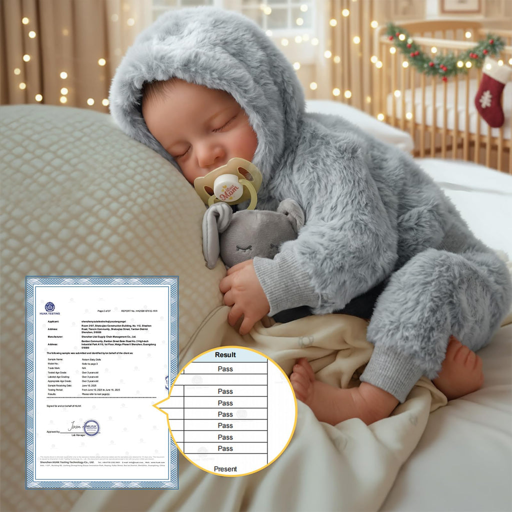 Lifelike Reborn Baby Dolls Boys - 17-Inch Real Baby Feeling Realistic-Newborn Baby Doll Full Body Vinyl Real Life Baby Dolls with Toy & Gift Box for Kids Age 3+