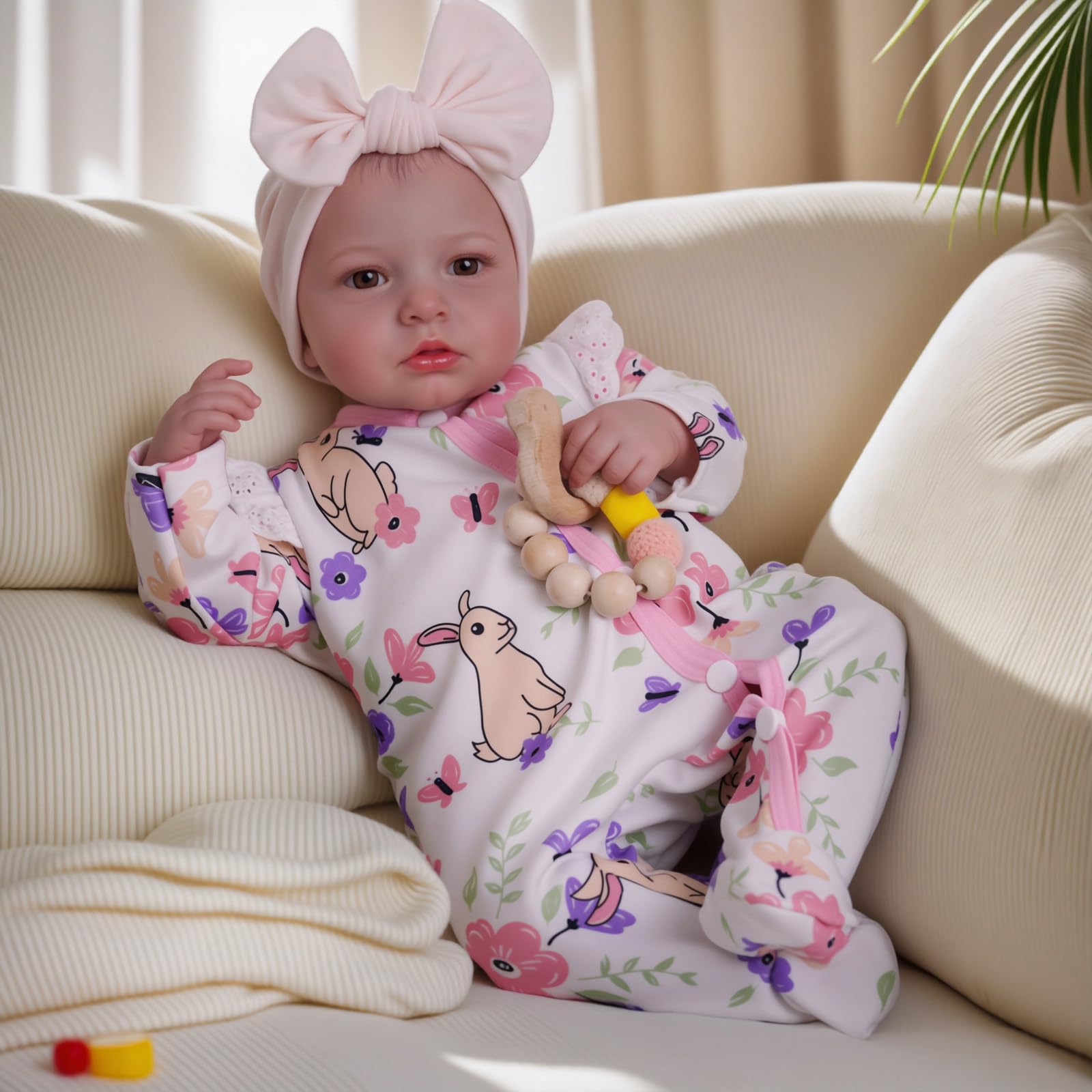 Reborn Baby Dolls - 20-inch Cute Soft Vinyl Realistic Baby Doll Real Life Baby Dolls with Complete Accessories Perfect for Cuddling, Playtime, and Gift Giving