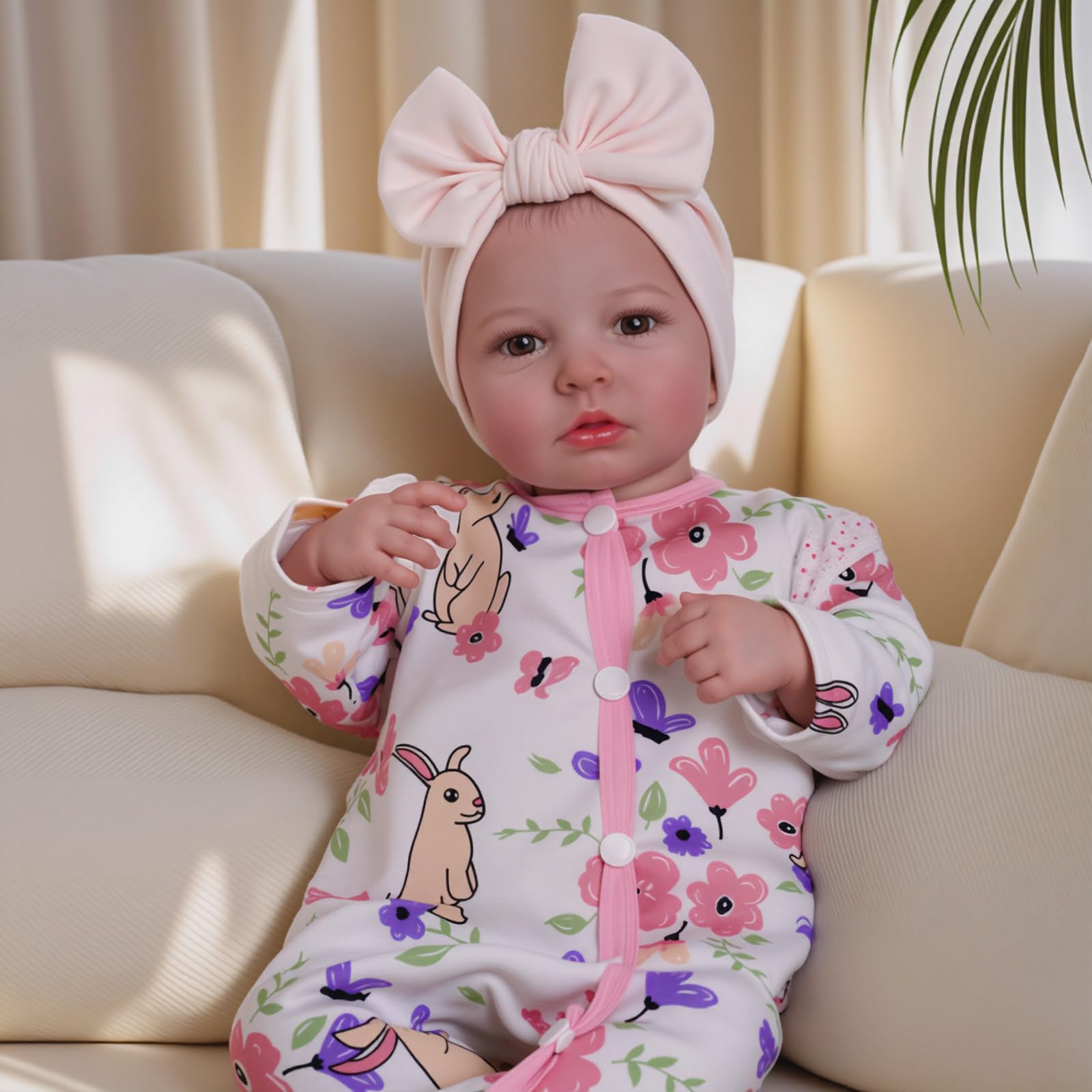 Reborn Baby Dolls - 20-inch Cute Soft Vinyl Realistic Baby Doll Real Life Baby Dolls with Complete Accessories Perfect for Cuddling, Playtime, and Gift Giving