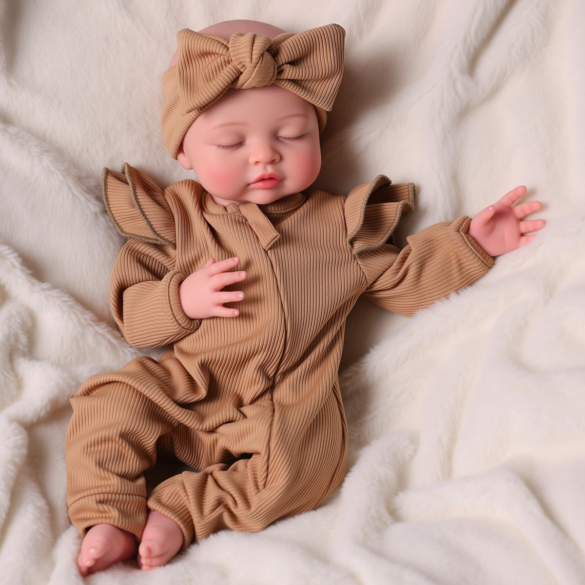 Silicone Baby Doll -16 Inch (Weight 5.5 Lb) Reborn Baby Dolls Girl