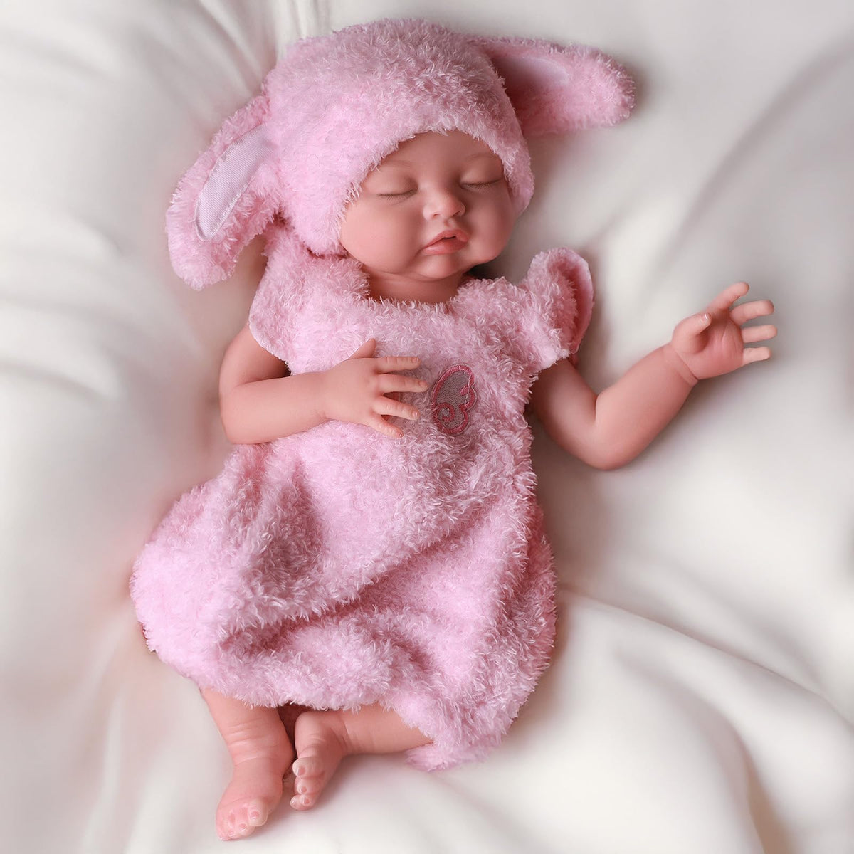 Silicone Baby Doll 16Inch Reborn Dolls with Weighted Lifelike Feel